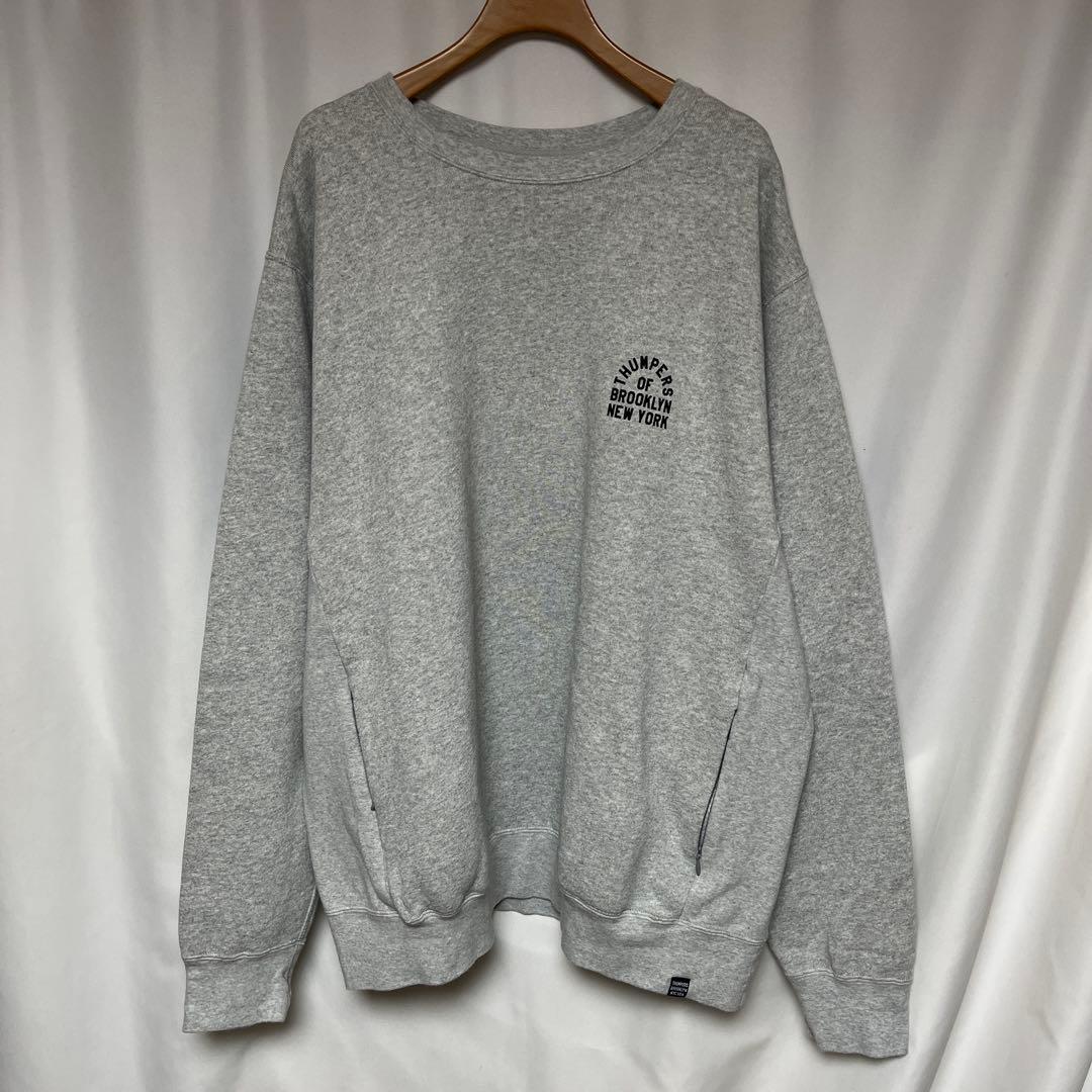 新品 THUMPERS BROOKLYN NYC サイドポケット付スウェットXL