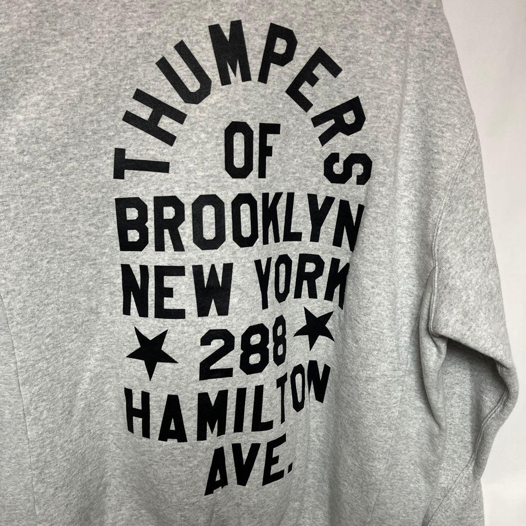 新品 THUMPERS BROOKLYN NYC サイドポケット付スウェットXL