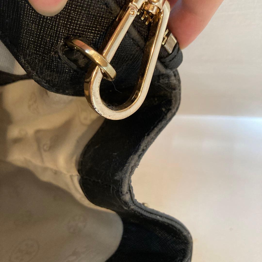 Tory Burch ブラック2wayレザービジネスバッグ A4サイズ