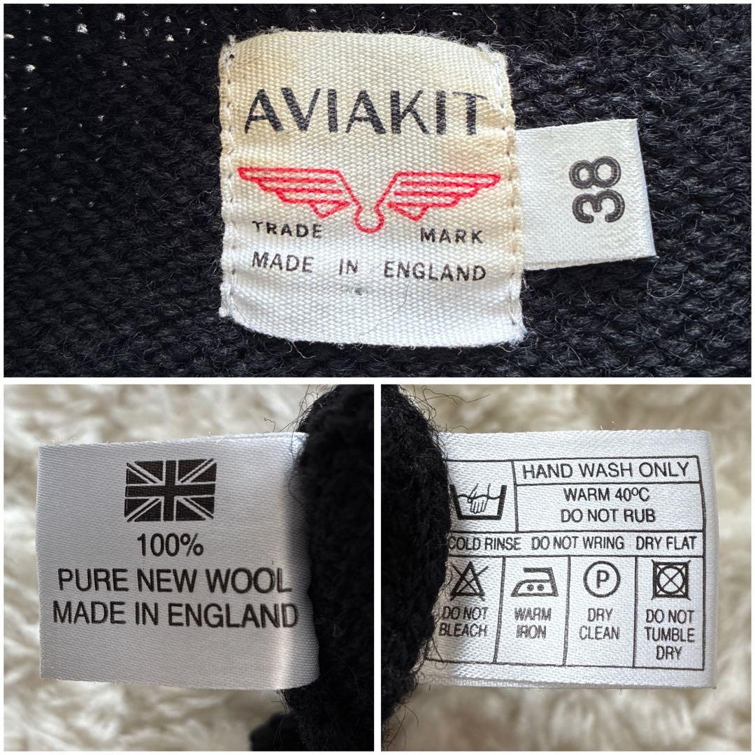 美品AVIAKIT FISHERMAN JUMPERルイスレザーズ 38 ニット