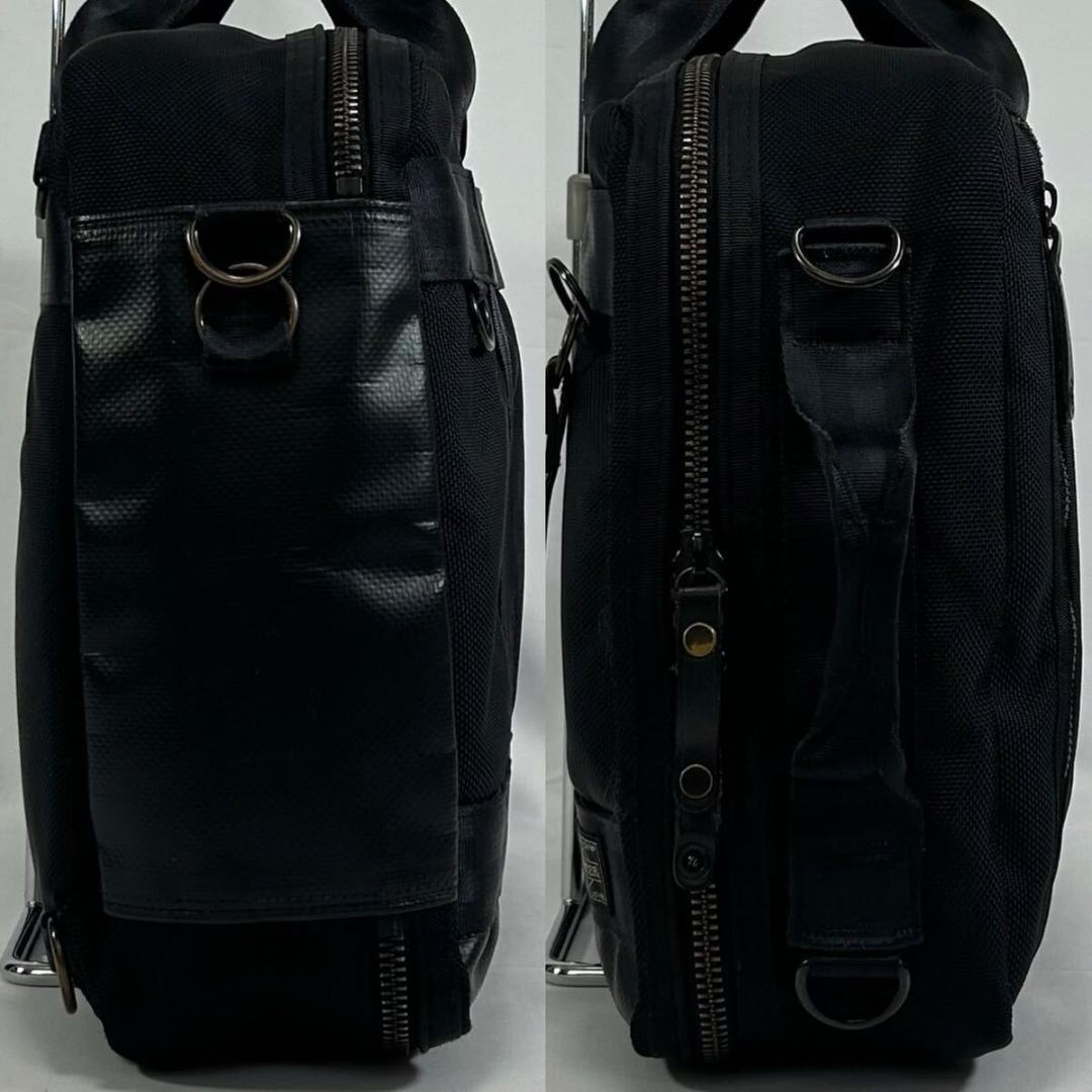 【極美品】ポーター ヒート 3way ビジネスバック キャンバス 黒 A4可