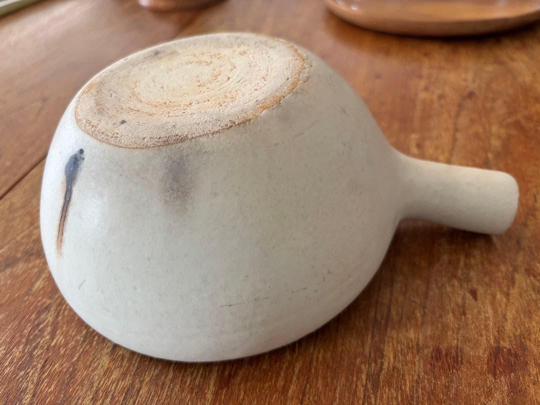 正島克哉さん　片手土鍋　白　長谷園