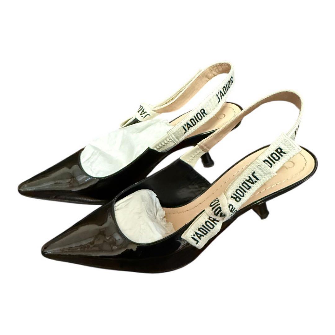 Dior J'ADIOR スリングバックサンダル ブラック35ハーフ