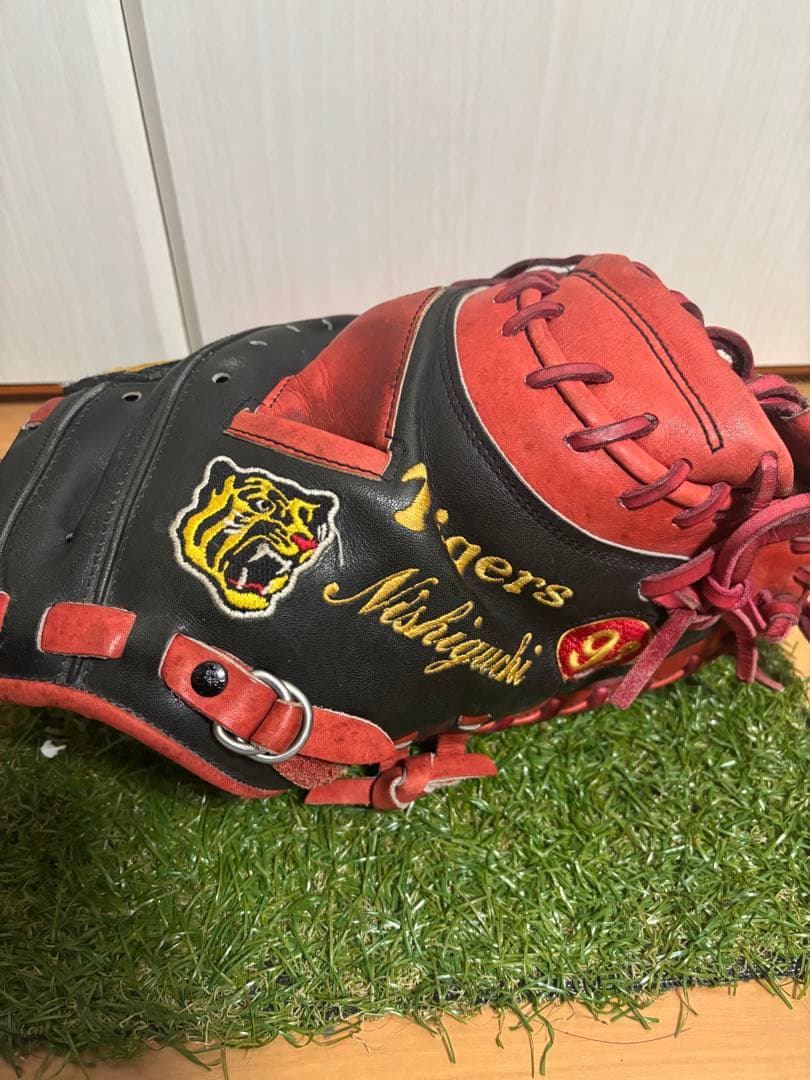 プロ支給品　実使用　阪神タイガース　ゼット　プロステイタス　キャッチャーミット
