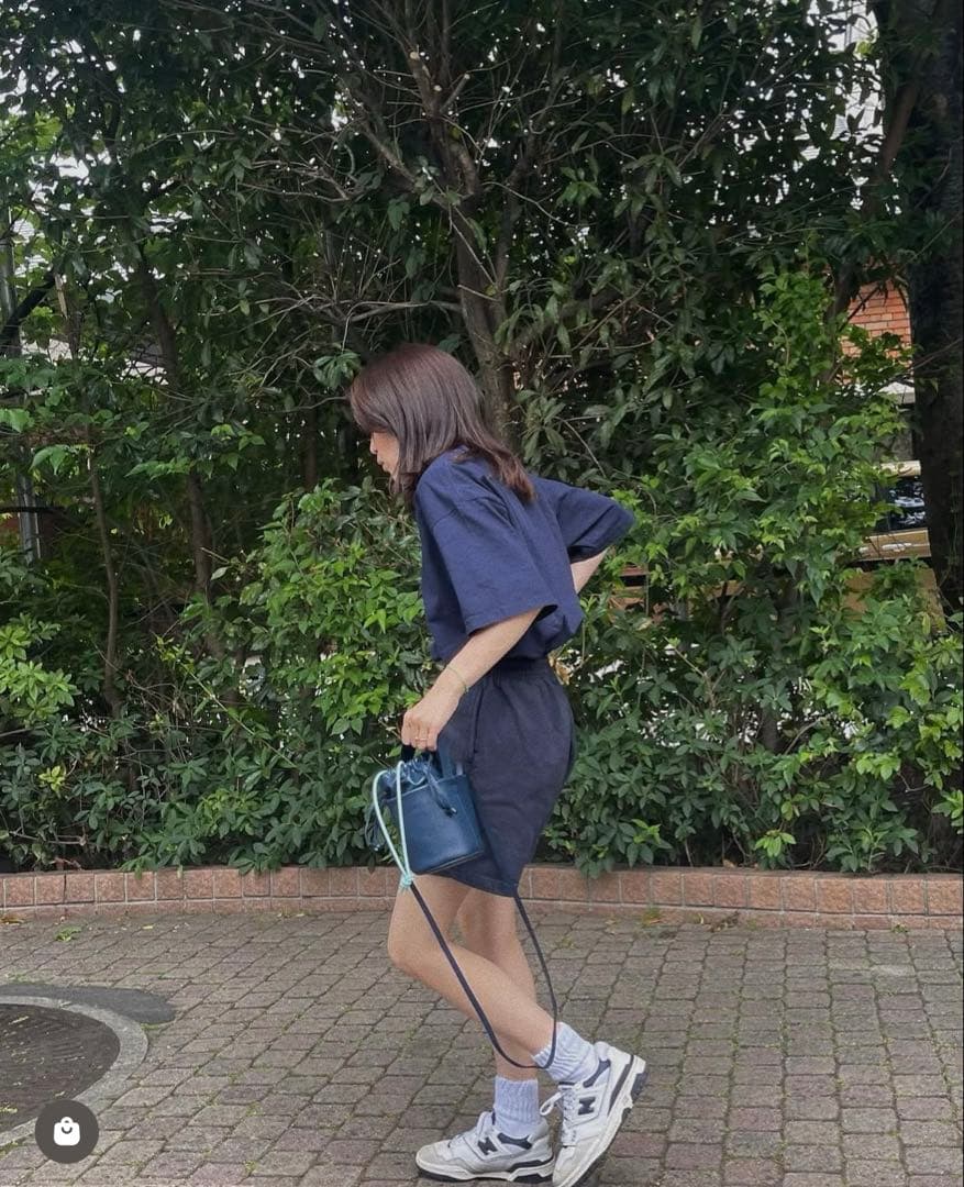 thehighlights 3piece sweat ショートパンツ ネイビー