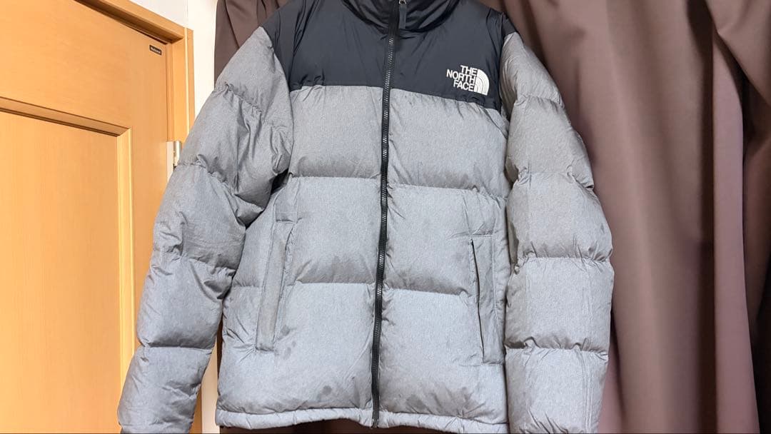 ノースフェイス ダウン ヌプシジャケット the north face グレー