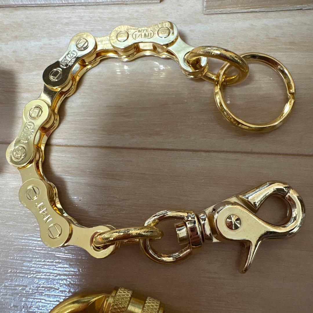 PORTER ポーターバイシクルチェーン　ショート　ゴールド　ウォレットチェーン