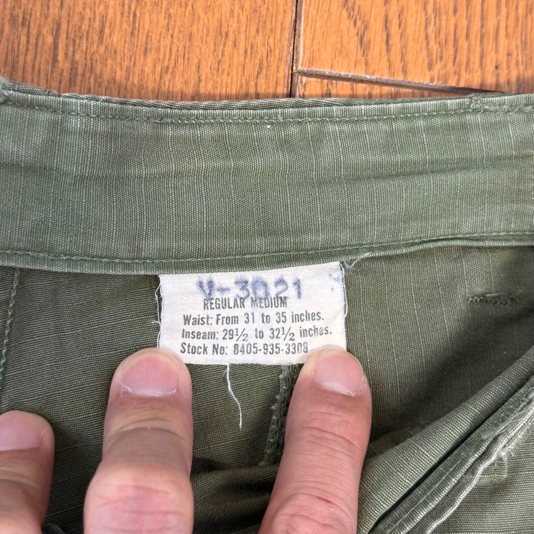 良サイズ1969年製 カーゴパンツ US ARMY ジャングルファティーグパンツ