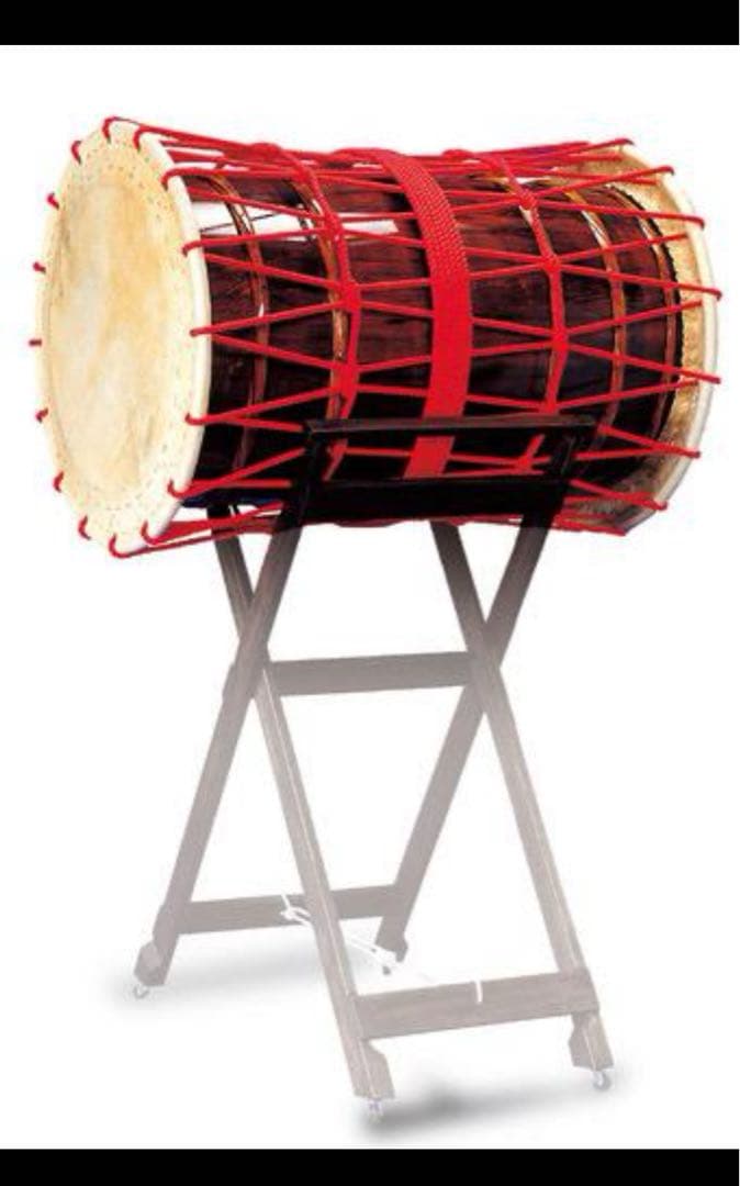 和太鼓 特大 2.5尺(75cm) 大太鼓 太鼓　桶胴 特注　台付き 状態良好