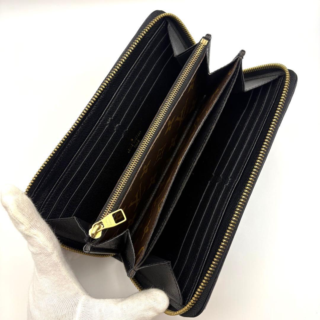 【新型】ルイヴィトン モノグラム ジッピーウォレット レティーロ ブラック