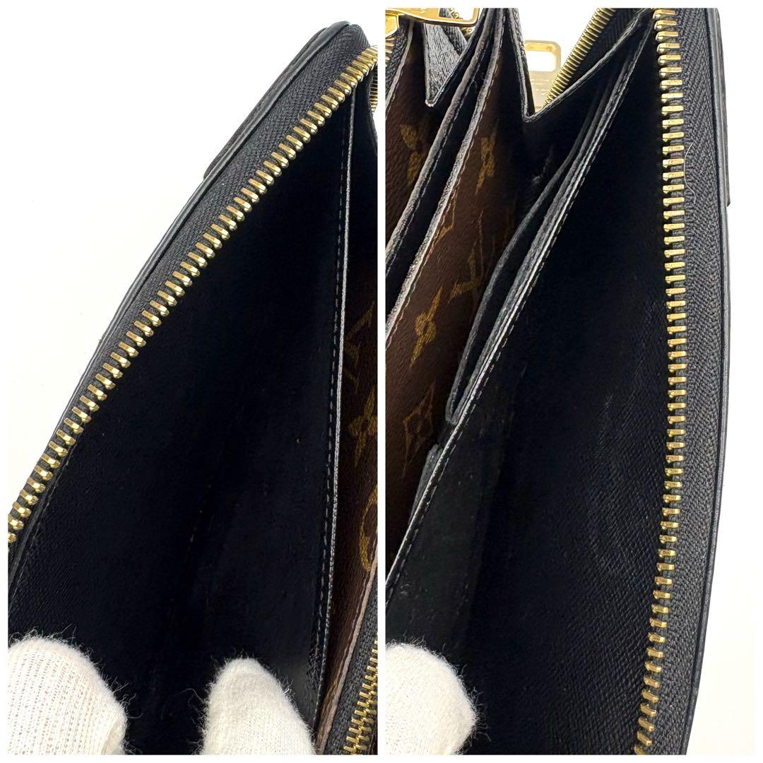 【新型】ルイヴィトン モノグラム ジッピーウォレット レティーロ ブラック