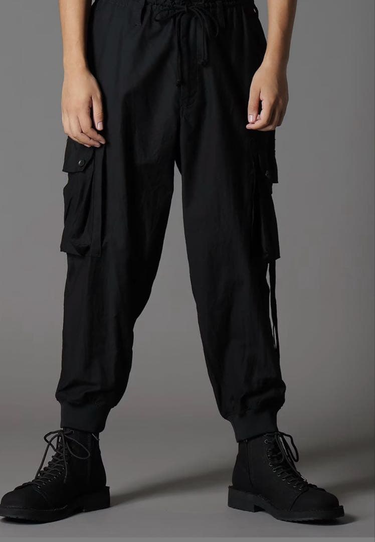 パンツ GroundY / COTTON TWILL RIBBED HEM CARGO