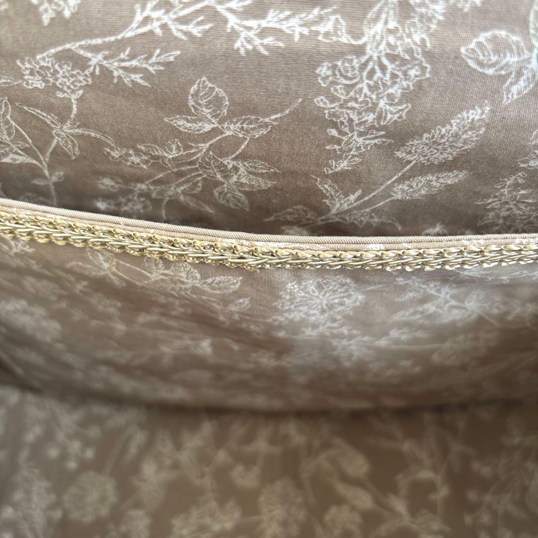 44　特大あおりがま口バッグ　ハンドメイド