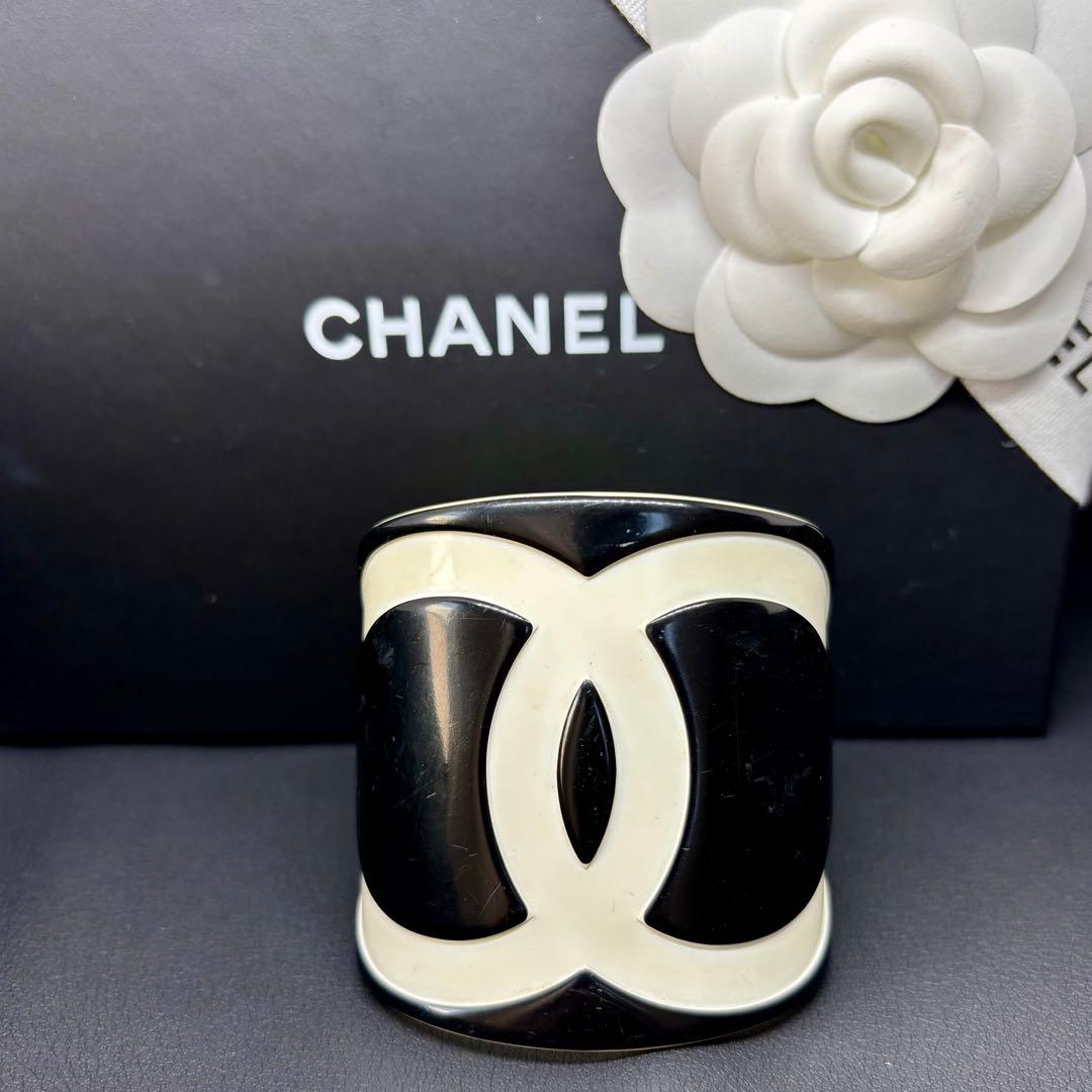 【シャネル】CHANEL ココマーク バングル ヴィンテージ プラスチック