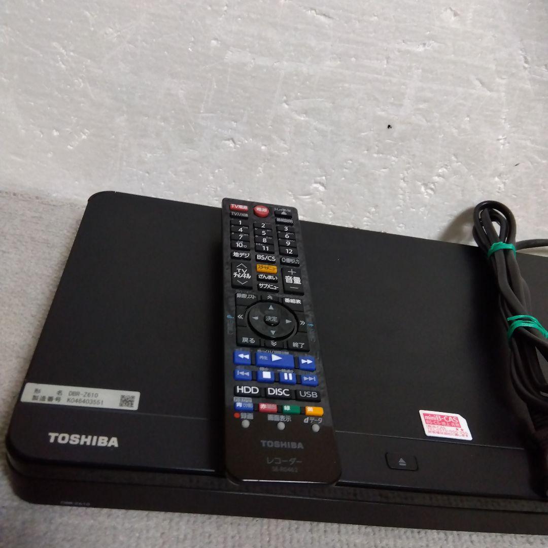 東芝W録画ブルーレイレコーダーDBRZ610/2016年製