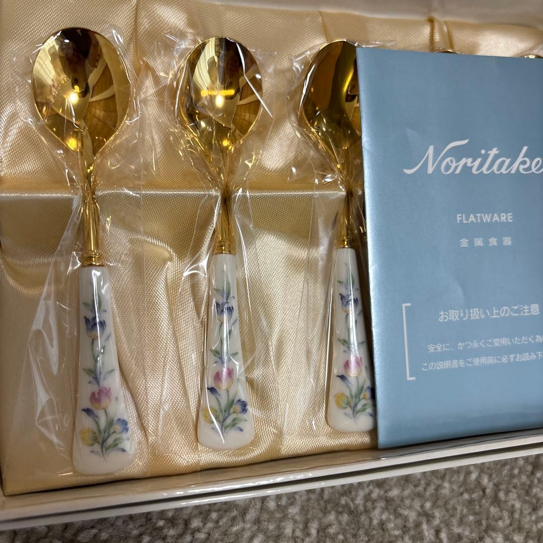 ノリタケ ボーンチャイナ オランジュリー ティースプーン　ケーキフォーク　各5本