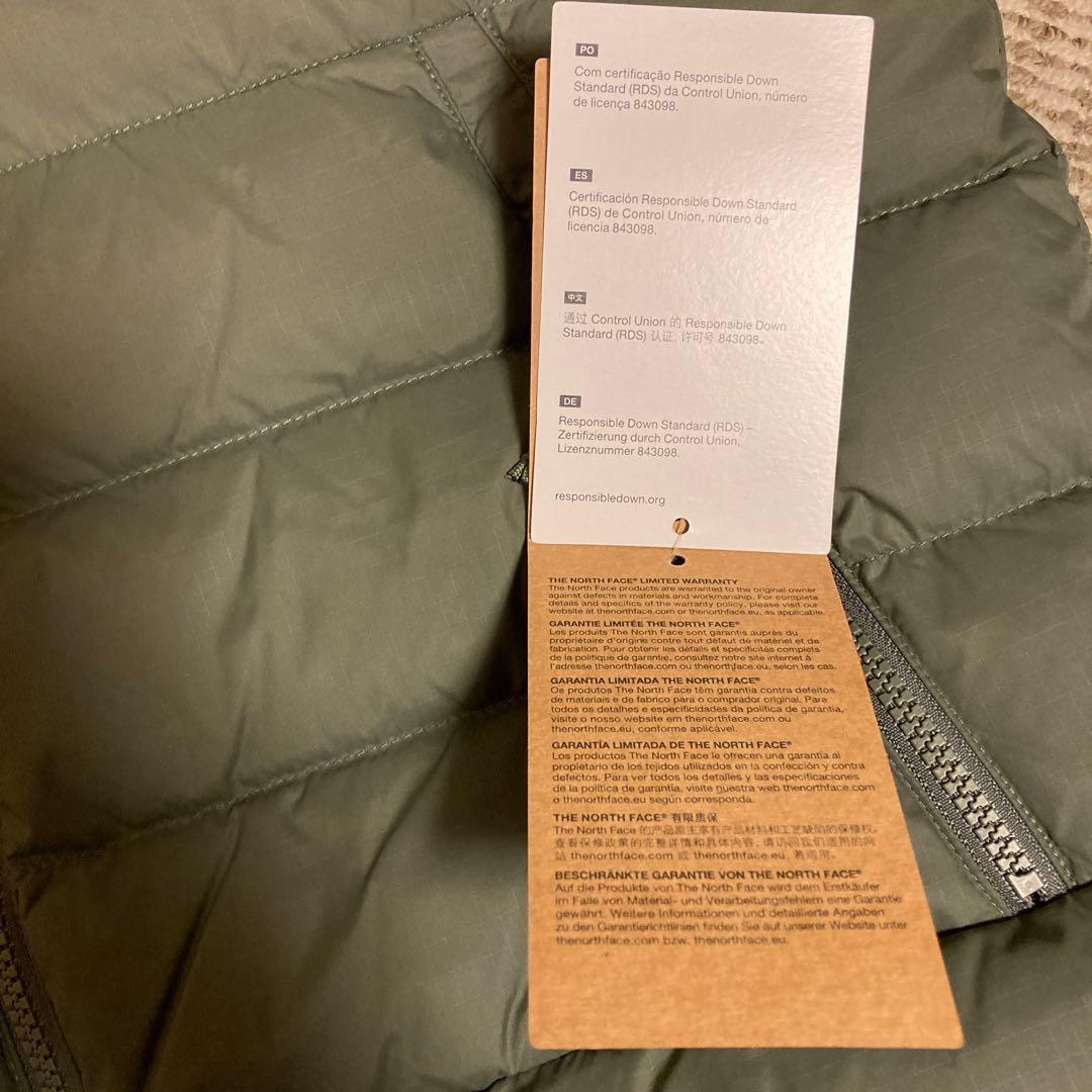 新品 タグ付 ノースフェイスTHE NORTH FACE ダウンベスト メンズS