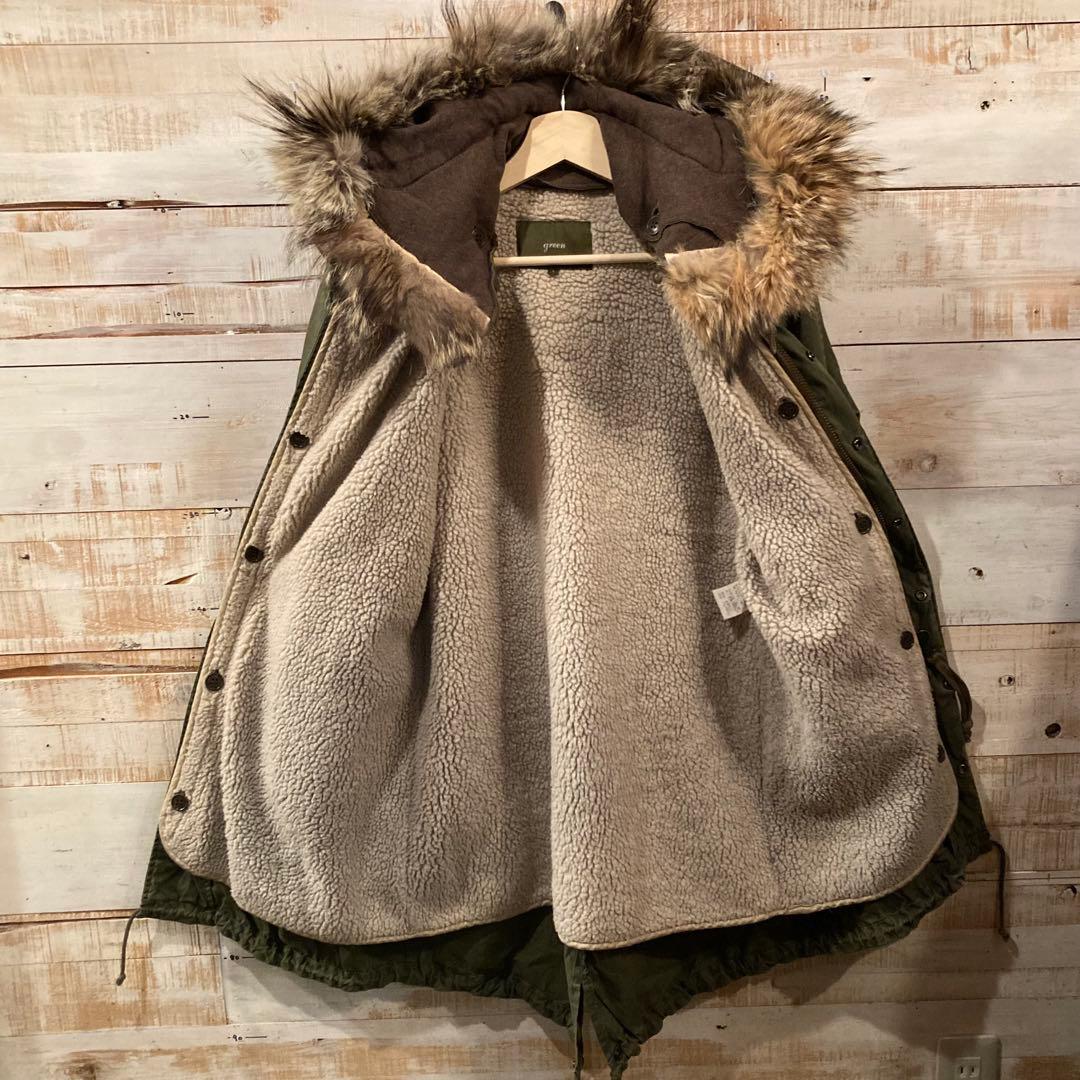 green M-51 コヨーテファー フィッシュテール モッズコート HYKE