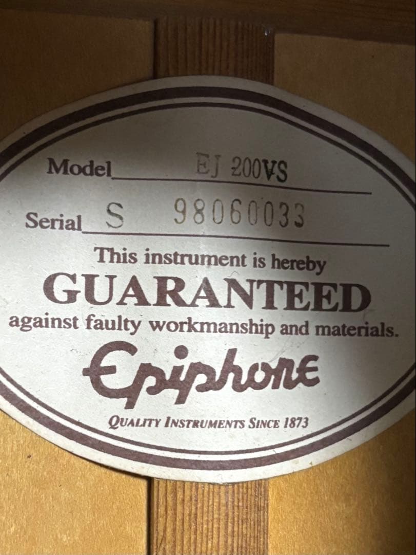 ロ*ド様 Epiphone EJ200VS アコースティックギター サンバースト