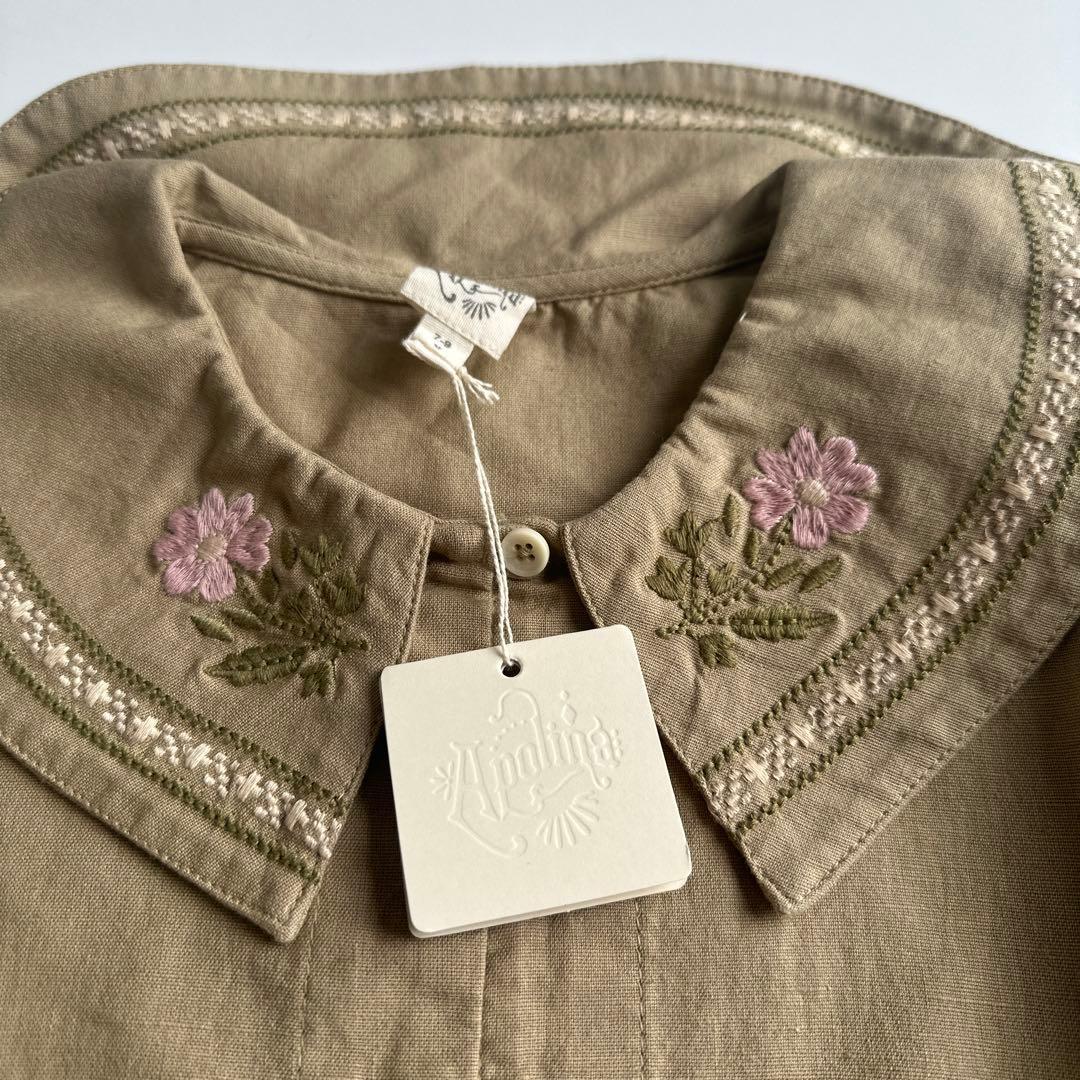 【わたあめ】アポリナ　apolina ブラウス　7-9y