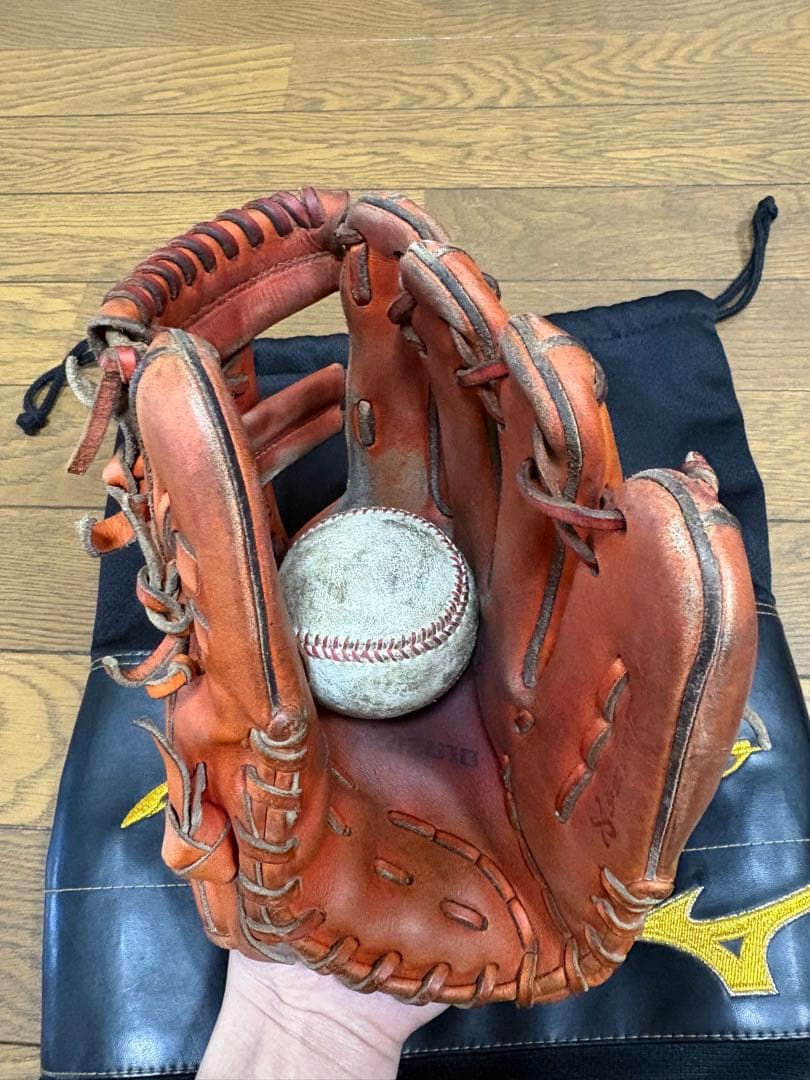 Mizuno Pro ブラウンレザーグローブ