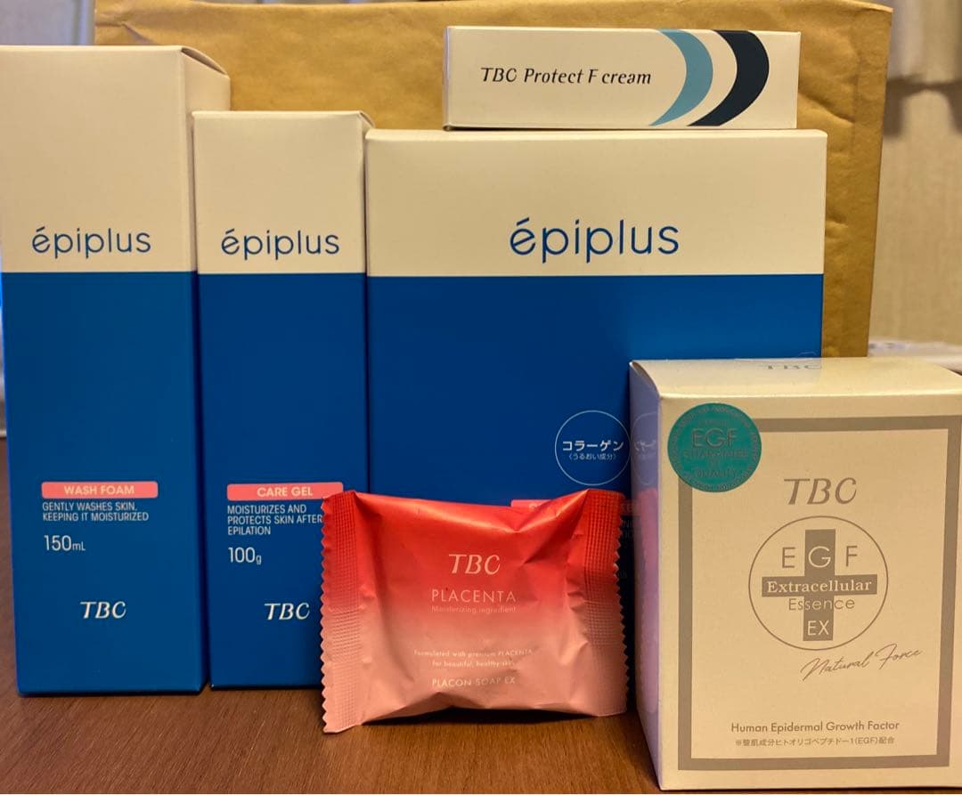 TBC エステ　エピプラス　ケア用品