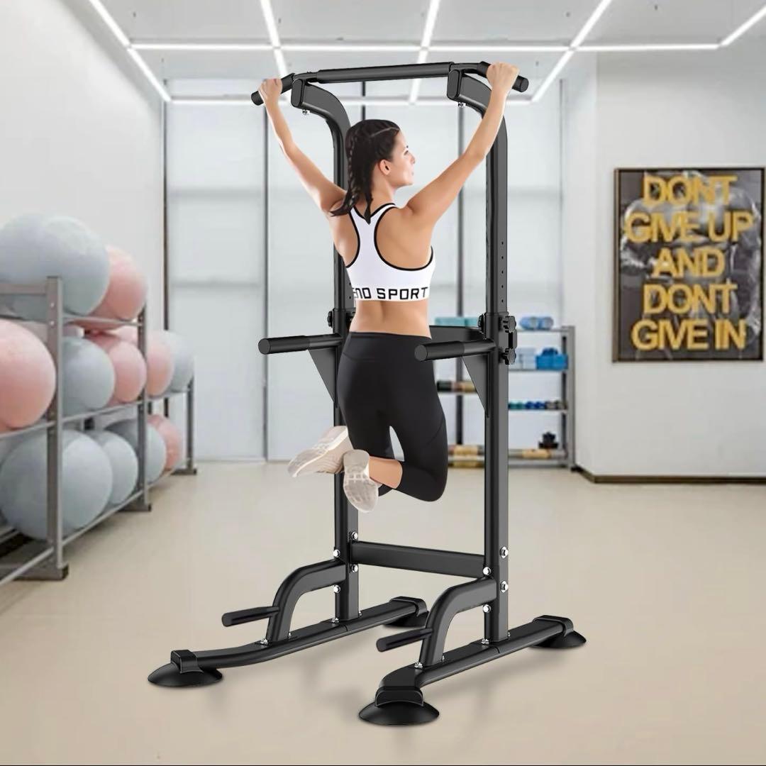 懸垂マシン コンパクト/10段調節/耐荷重150kg チンニングスタンド