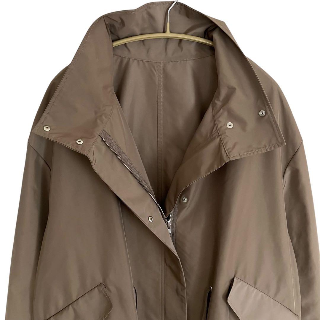 新品タグ付き✨サロンアダム エ ロペ ミリタリースタンドカラーコート ブラウン