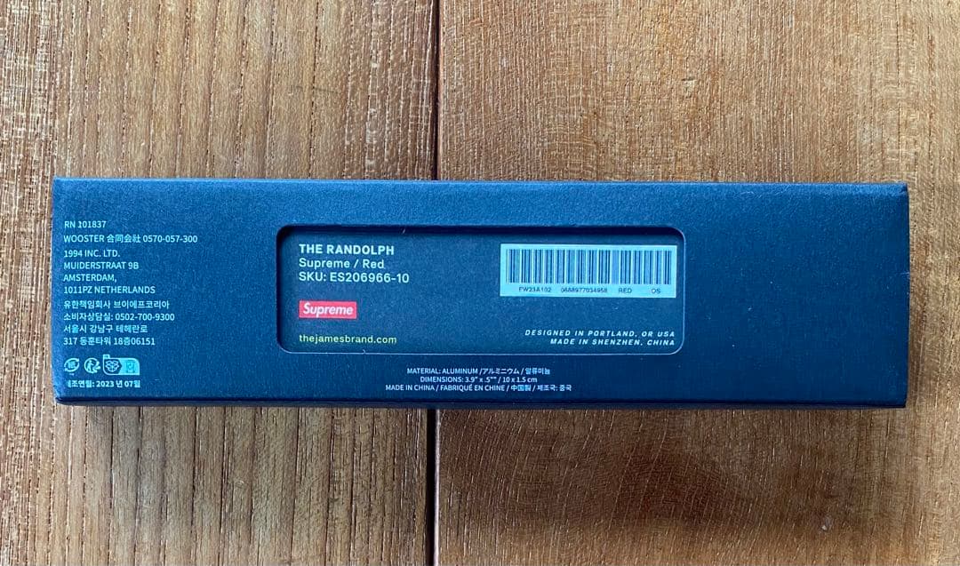 新品 Supreme James Brand Cache Red 爪楊枝ケース