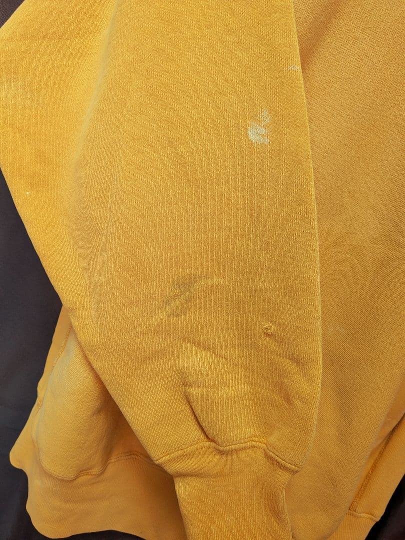 90s チャンピオンリバースウィーブ 1つ目 USA製 希少 マスタード