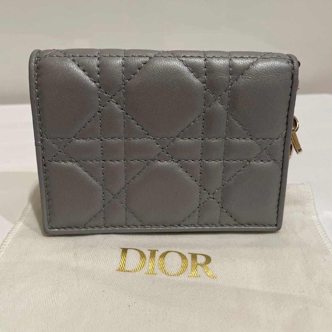 美品❣️ディオール Dior 名刺入れ ラムスキン（羊革）