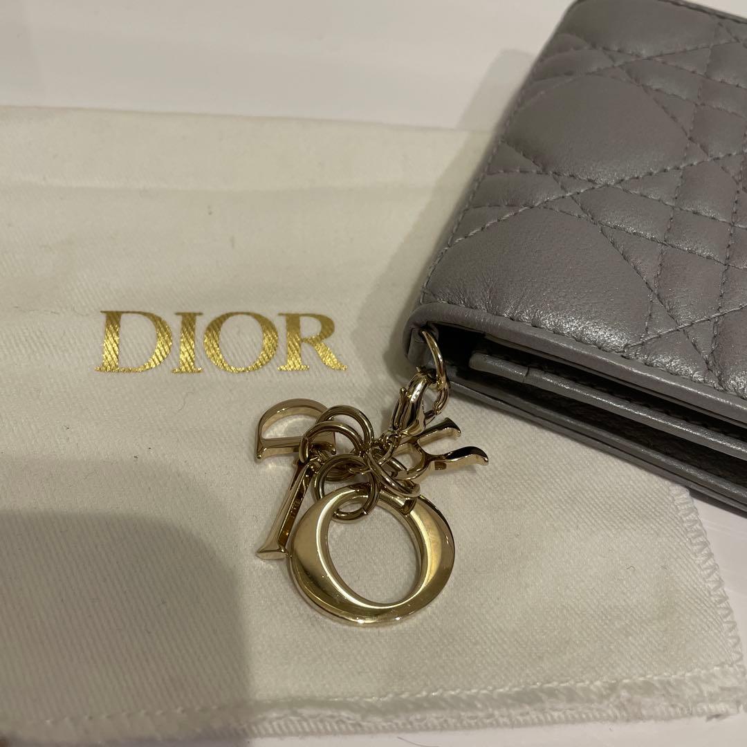 美品❣️ディオール Dior 名刺入れ ラムスキン（羊革）