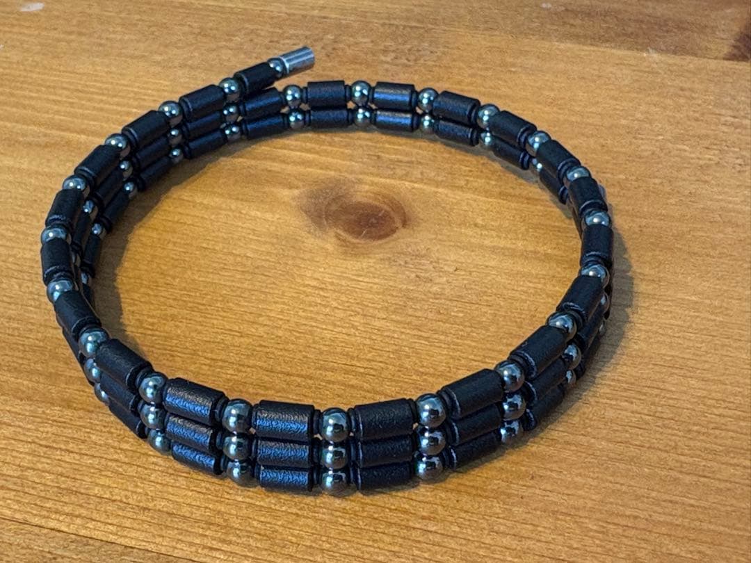 COREFORCE ブラック ブレスレット　50cm