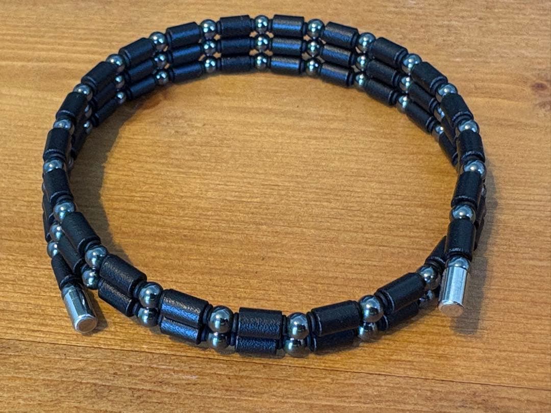 COREFORCE ブラック ブレスレット　50cm