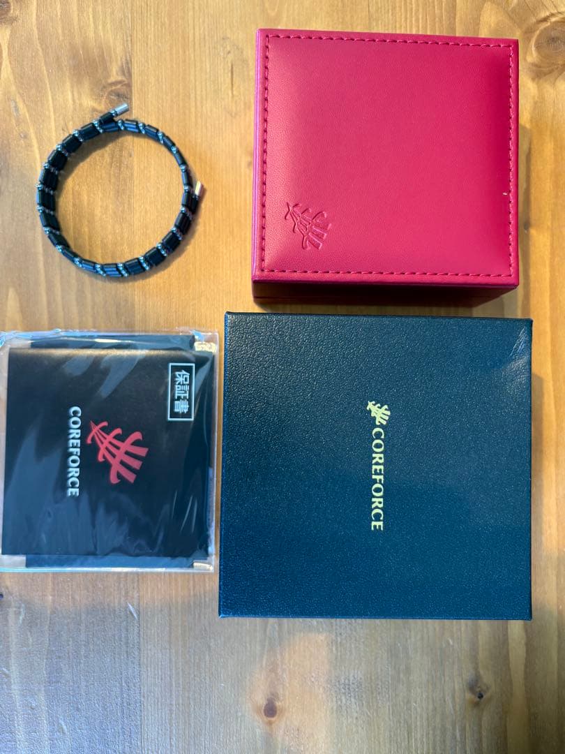 COREFORCE ブラック ブレスレット　50cm