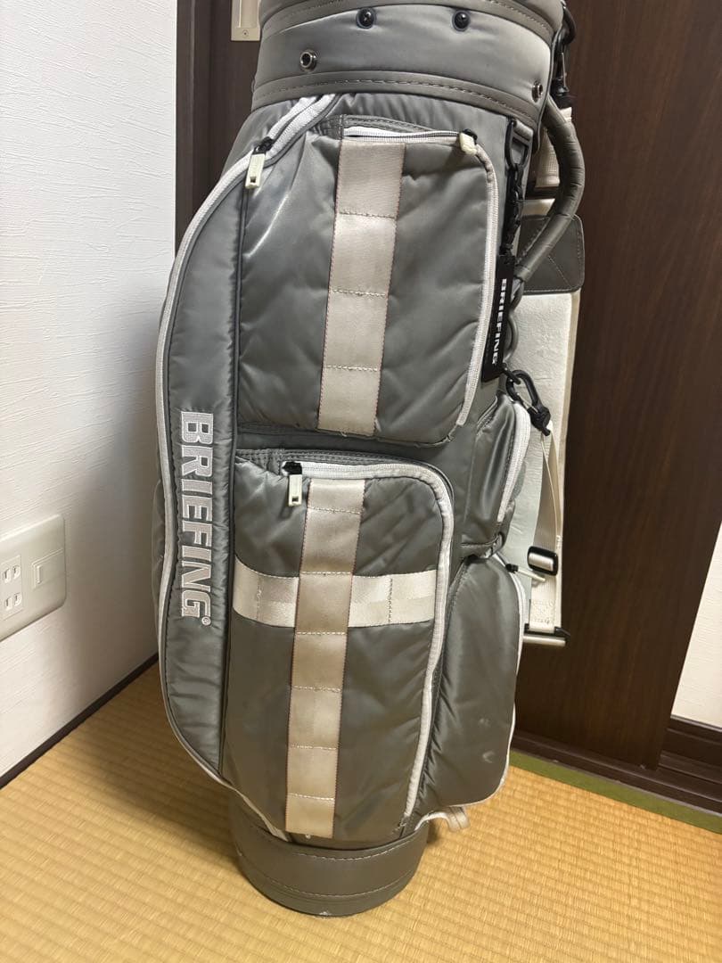 ブリーフィング　キャディバッグ　CR-06 #02 グレー　シルバー