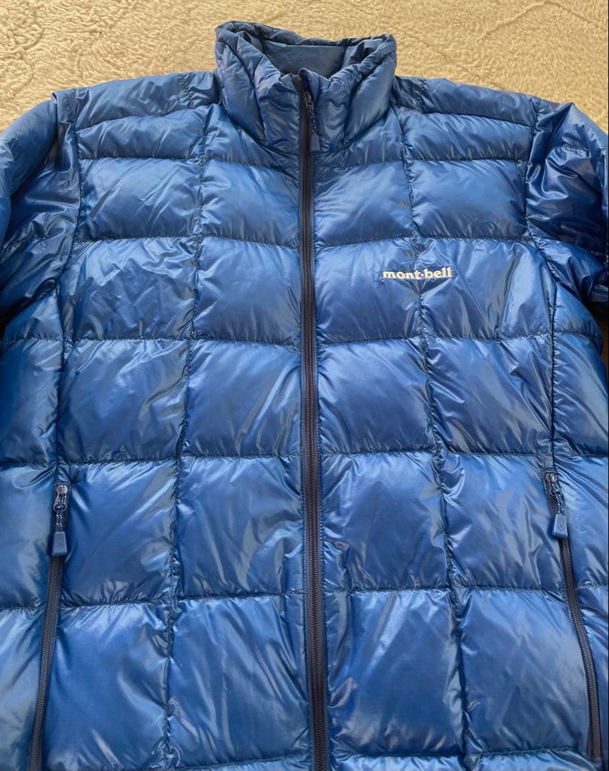 美品☆montbell モンベル スペリオダウンジャケット M ブルー