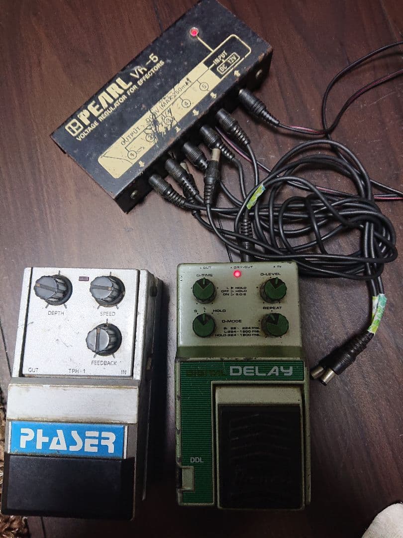 昭和62年 年代物 38年前のプレミアム音響機エフェクター ディレイ&フェイザー