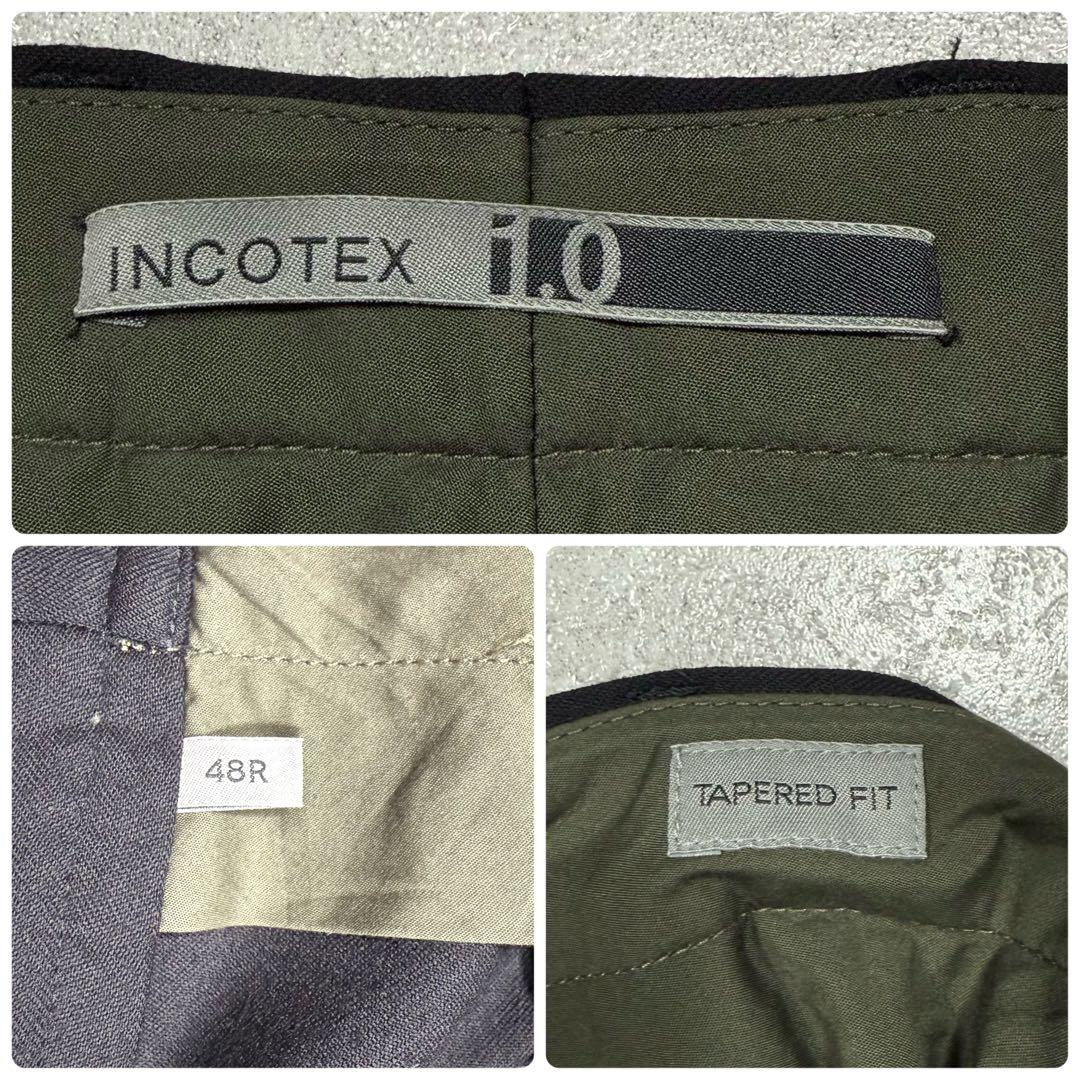 美品♡インコテックス 1.0 TAPERED FIT ウール ストレッチ 黒 L