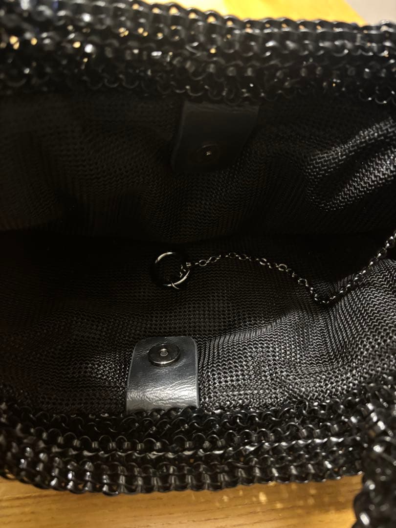 アンテプリマ　ワイヤーバッグ　ベロアミックス　チャーム付 ハンドバック