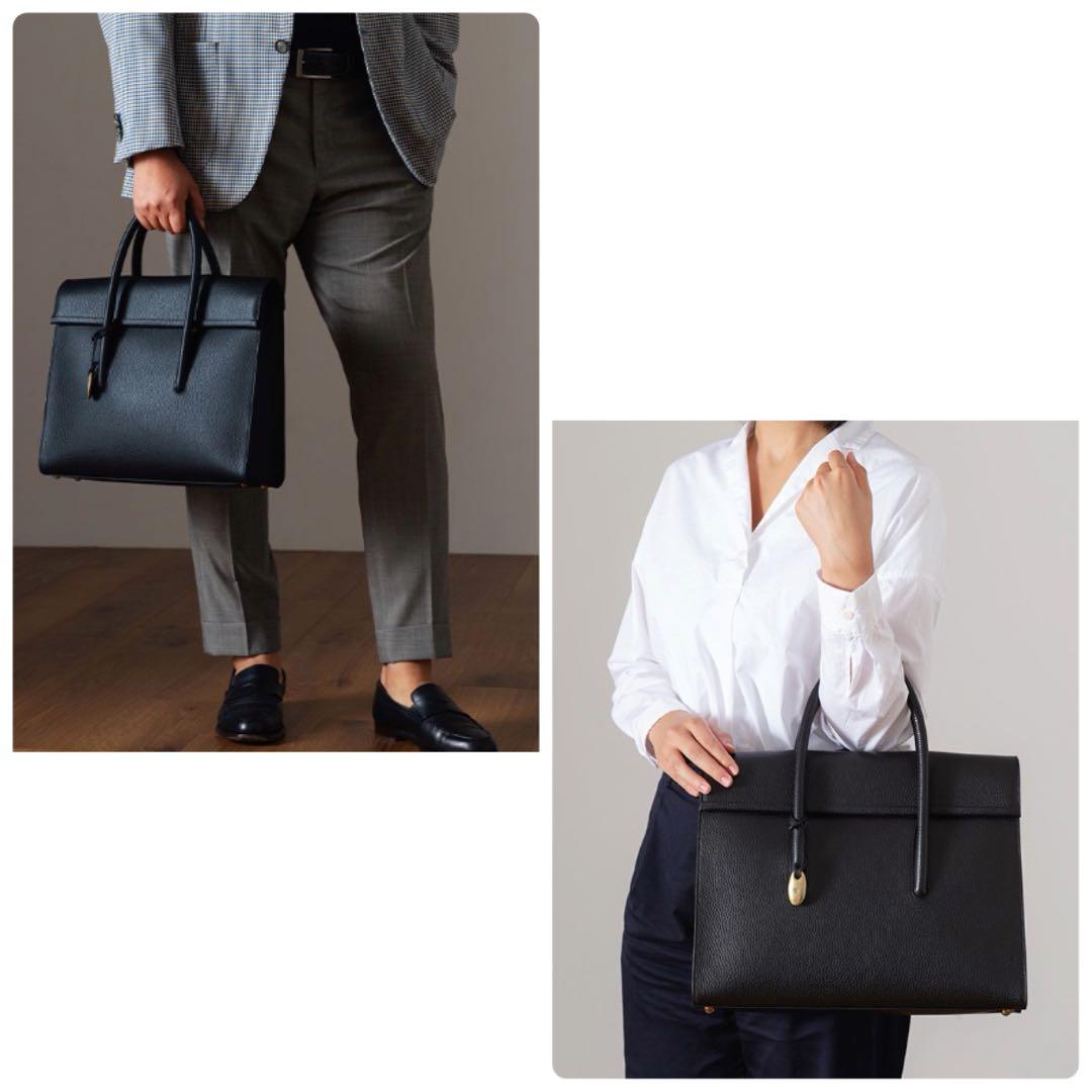 ちくわぶ✨トフ&ロードストーン デボネア ビジネスバッグ 黒 レザー 仕事