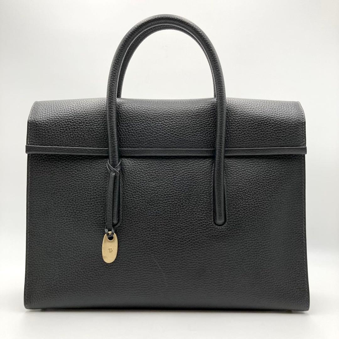 ちくわぶ✨トフ&ロードストーン デボネア ビジネスバッグ 黒 レザー 仕事