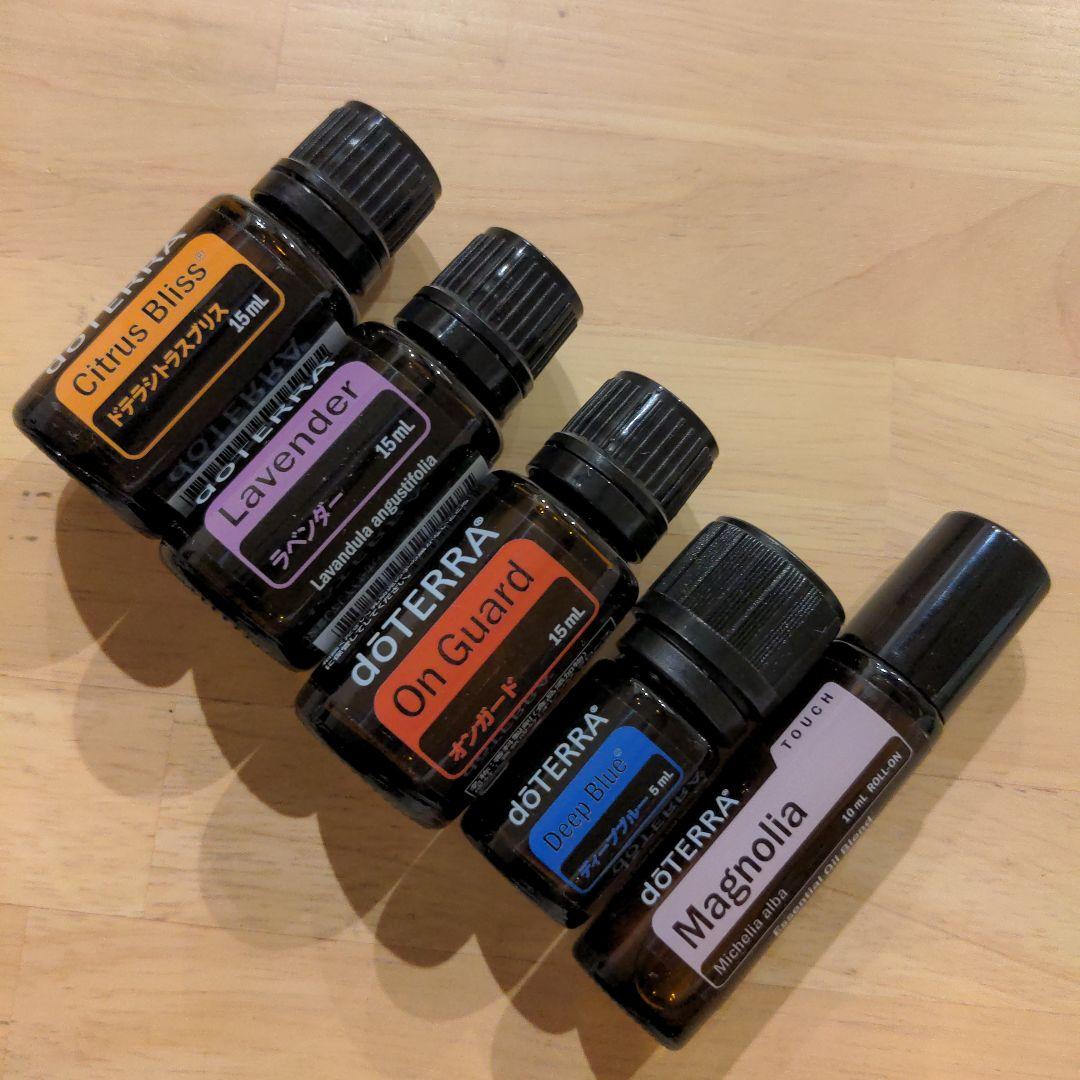 ちぃド　ドテラ　doTERRA 　エッセンシャルオイル5点　新品未開封