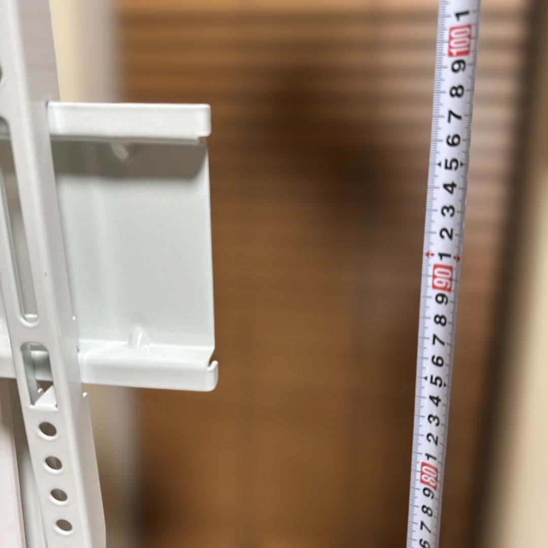 クロシオ テレビスタンド 壁寄せアングル回転 ハイタイプ 60型 棚板付