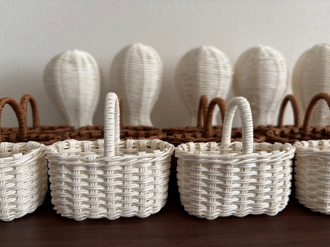 さくら様ご確認ページです。クラフトバンドミニバスケット、ミニ帽子スタンド