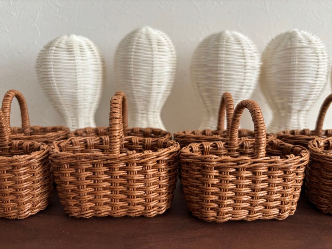 さくら様ご確認ページです。クラフトバンドミニバスケット、ミニ帽子スタンド