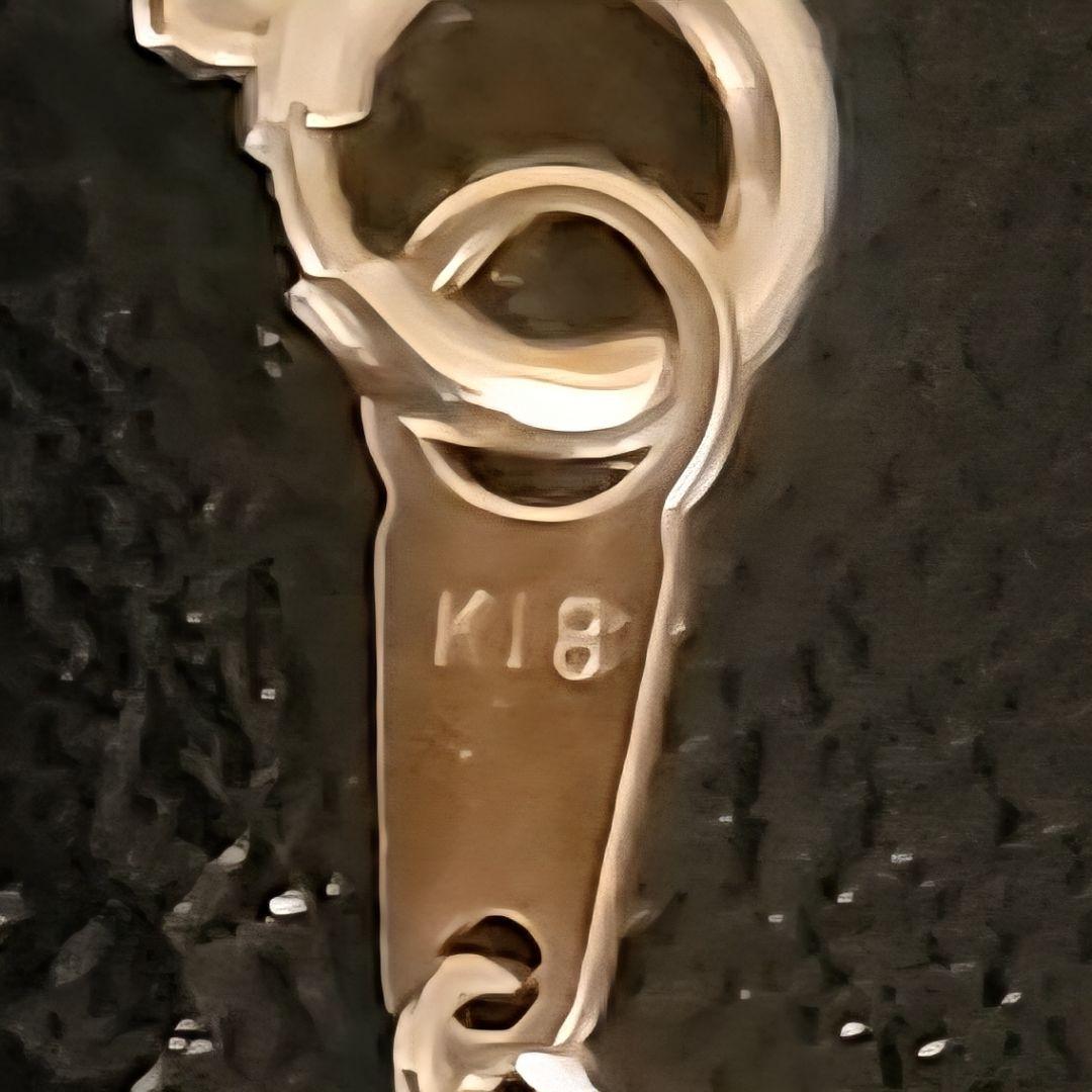 18K　スクリューチェーン　ネックレス　３g