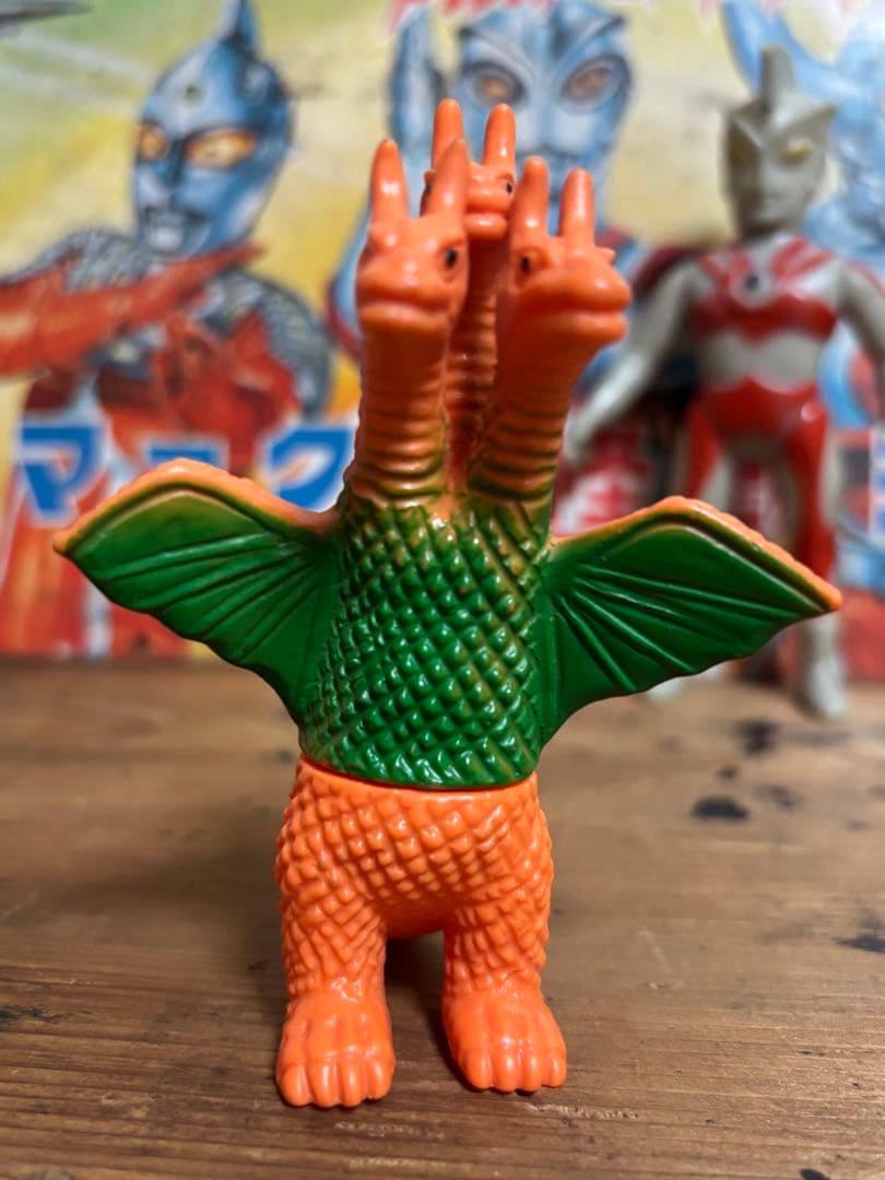 当時物 ブルマァク ミニキングギドラ ソフビ