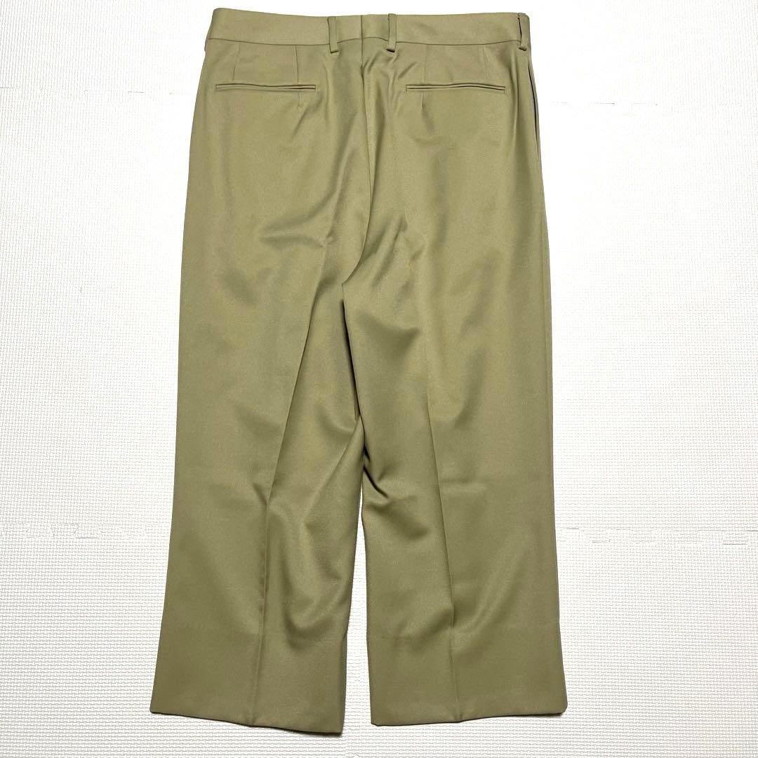 美品 NEAT ニート 2タックスラックス ライトグリーン 50 ポリエステル綿