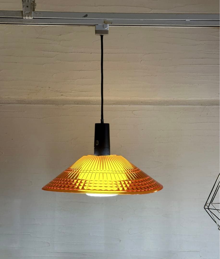 スペースエイジ　70s ナショナル　ペンダントライト　蛍光灯　レトロポップ